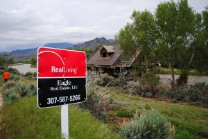 Burnt down house near Cody, Wyoming