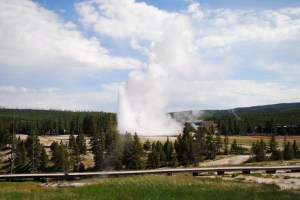Old Faithful geyser, Yellowstone National Park