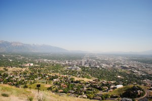 View of Salt Lake City from Ensign Peak