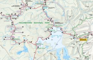 Map of Yellowstone National Park