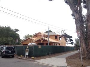 New house being built in Santa Barbara, California
